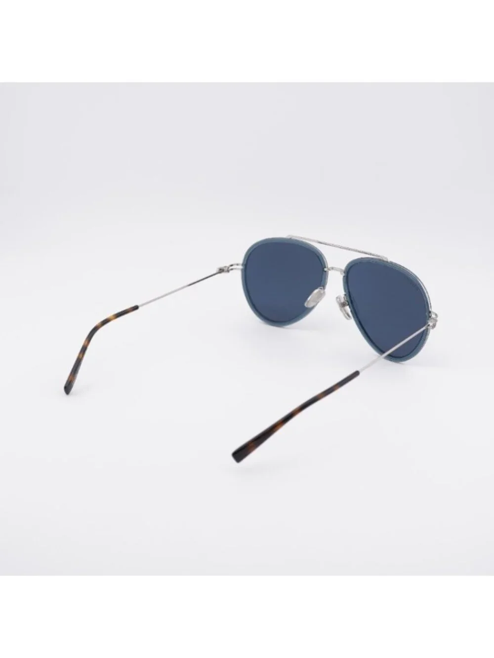 Gucci GG1981S 003 Sunglasses Blue/Silver Aviator Frame, Blue Lenses